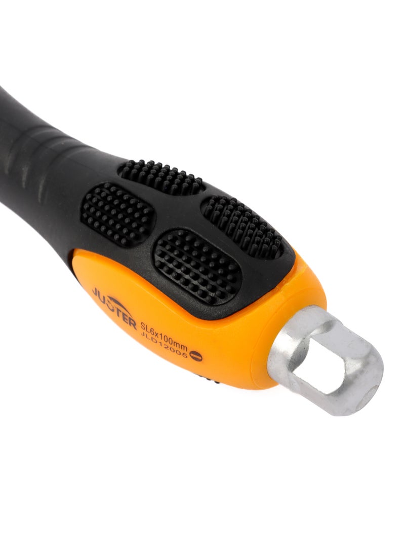 چاستر مفك براغي 6/100 عادي طرق بمقبض مطاطي ممغنط - Image 4