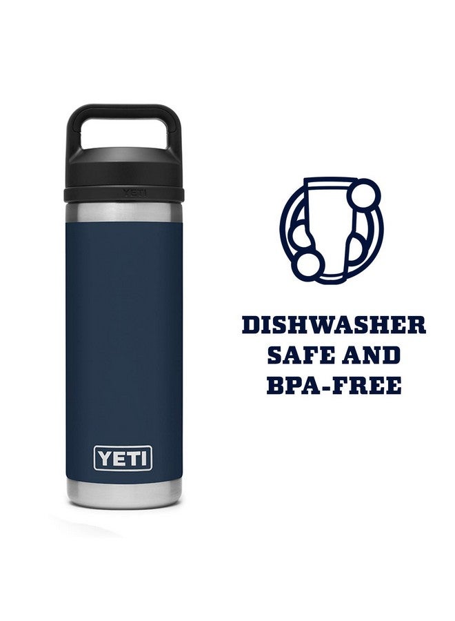 YETI YETI Rambler 18 oz Bottle, Vacuum Insulated, Stainless Steel with Chug Cap, Navy - Image 4