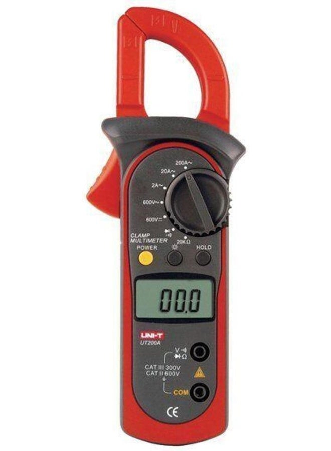 Uni-T Ut200A Lcd Digital Clamp Meter Ac Current Ac/Dc Voltage Resistance Tester Backlight Ohm Dmm Dc Ac Voltmeter Ac Ammeter