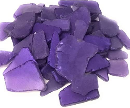 Nautical Crush Trading Purple Sea Glass for Crafts  11oz Bag of Beach Glass for Crafts  Decor  Seaglass Vase Filler Coastal DIY Supplies  Sea Glass Decor  Seaglass for Crafts Nautical Craft Glass 