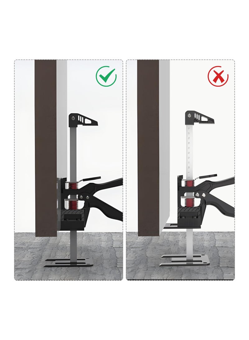 KASTWAVE Door Lifter Tool, 2PCS Multifunctional Hand Lifting Tool Jack, Metal Labor Saving Arm, 1234LBS Furniture Lifter Height Adjustment, Plasterboard Lifter, Drywall Lifter, Labor-Saving Tool for Men - Image 4