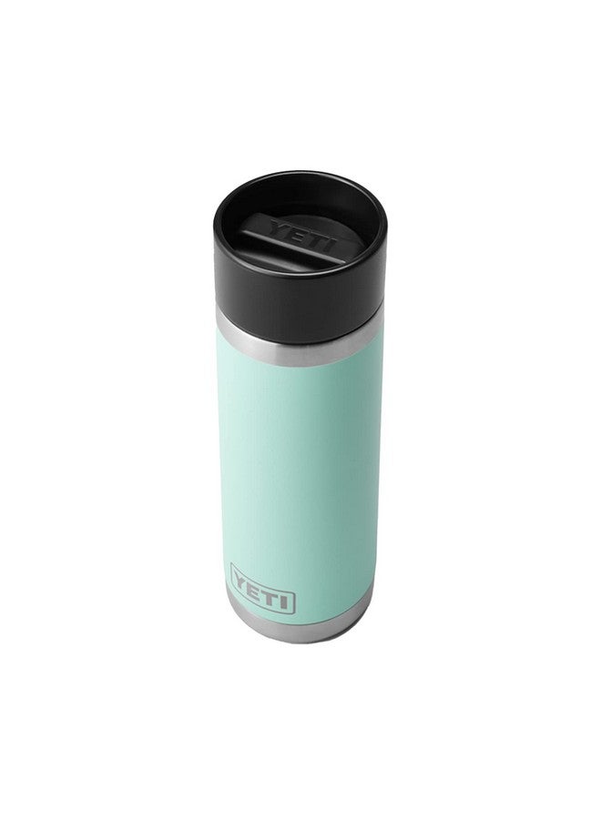 YETI Rambler 18 oz Bottle, Stainless Steel, Vacuum Insulated, with Hot Shot Cap, Seafoam - Image 1