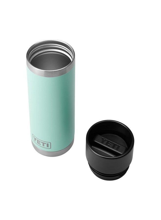 YETI Rambler 18 oz Bottle, Stainless Steel, Vacuum Insulated, with Hot Shot Cap, Seafoam - Image 3