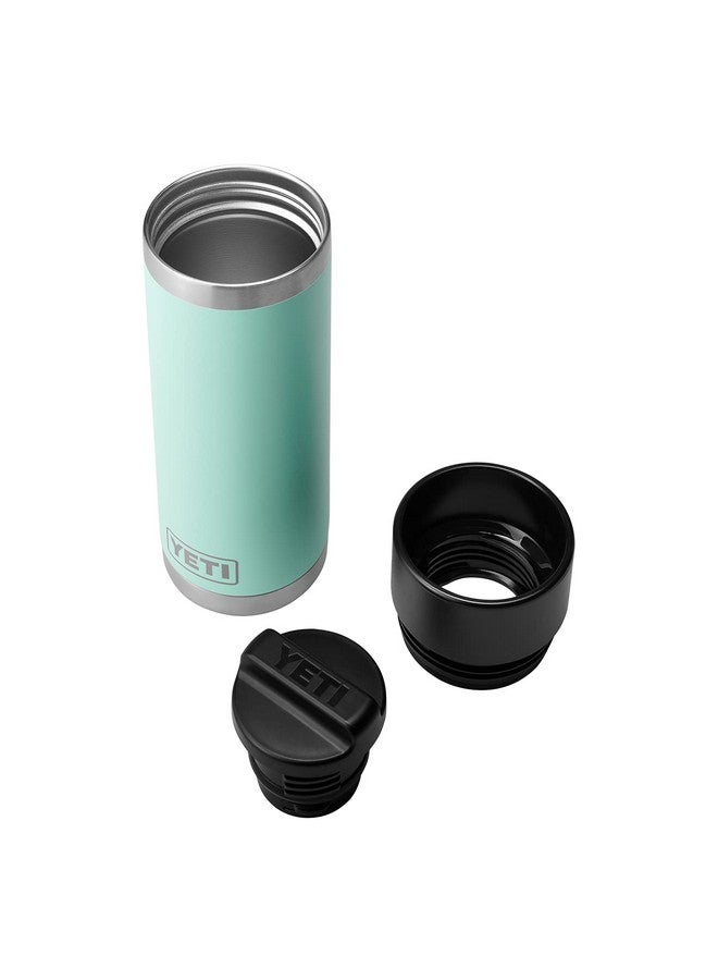 YETI Rambler 18 oz Bottle, Stainless Steel, Vacuum Insulated, with Hot Shot Cap, Seafoam - Image 5