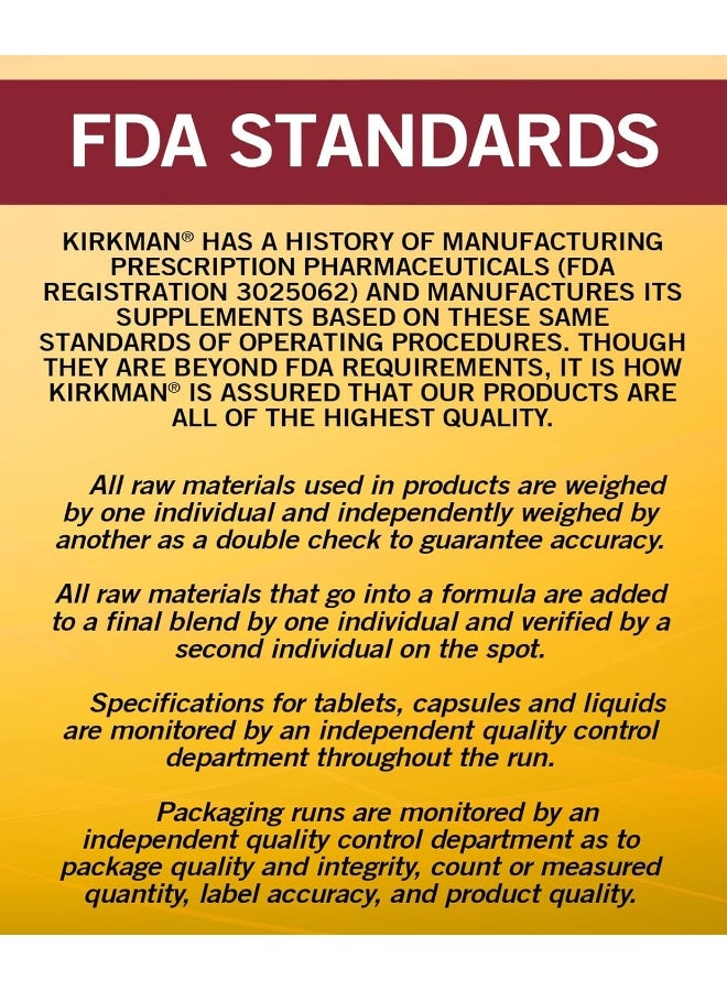 Kirkman Buffered Magnesium Bisglycinate Bio Max Series Hypoallergenic 180 Vegetarian Capsules Gluten Free Casein Free - Image 5