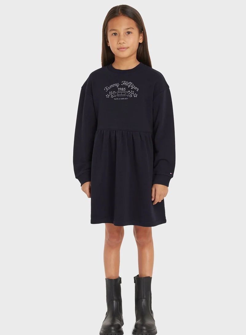 TOMMY HILFIGER Navy Babydoll Dress