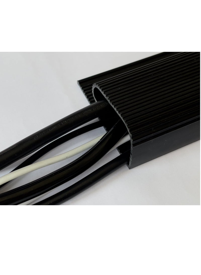 SARI SARI J Channel Desk Cable Raceway Management – Set of 4 Computer Wire Channel Management Kit, Black Under Table Cord Organizer, Easy Install Wire Organizer Trays for Office and Home (Black) - Image 5