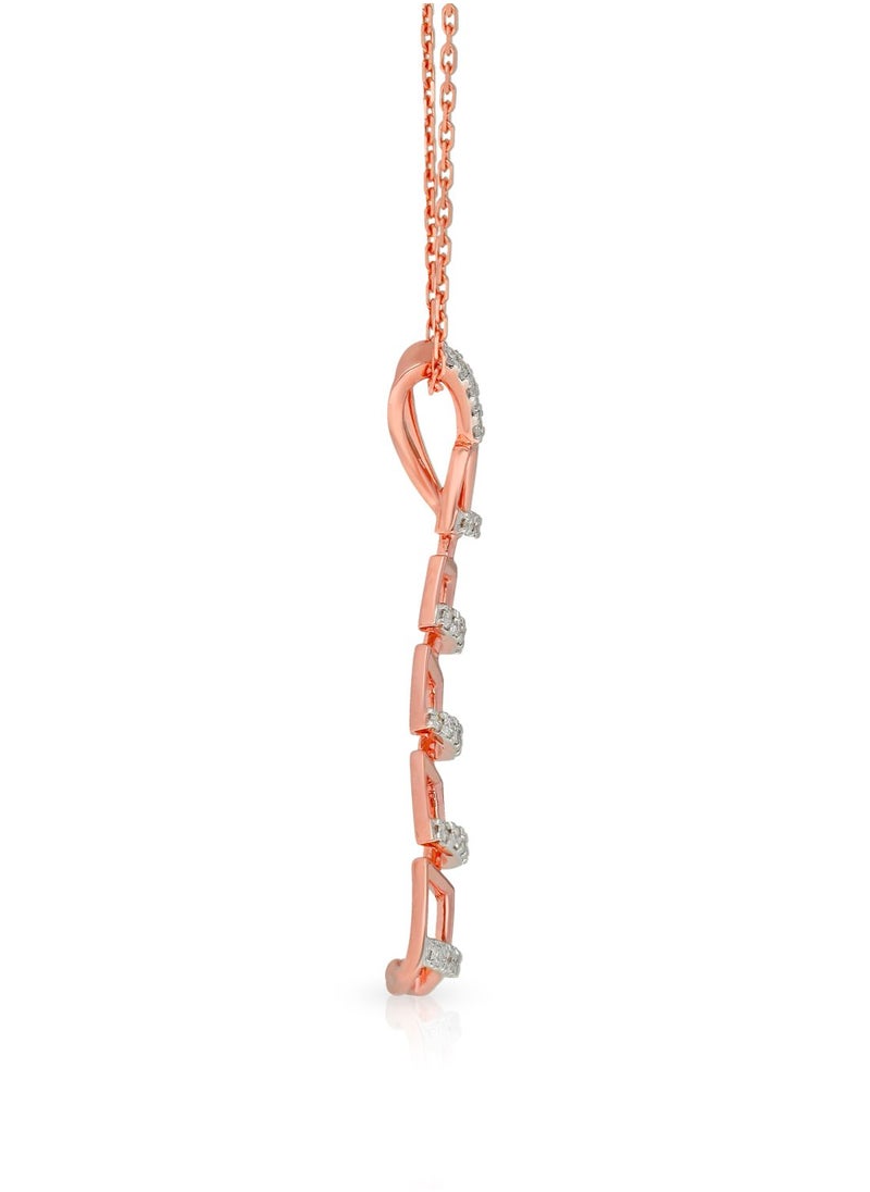 Malabar Gold and Diamonds 18k 750 Purity Mine Diamond Pendant MZOZOU055PN5  - Image 3