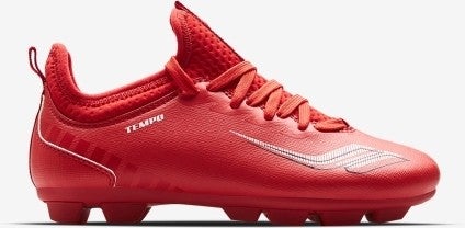 Lescon Tempo Men's Cleats Thermo Non-Slip Sole Sock Lace-Up Men's Cleat Shoes Red  - Image 2