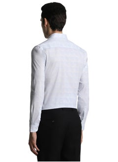 Peter England Peter England Men's Slim Fit Shirt (PXSFPSSFX33498_Size(40) White  - Image 3