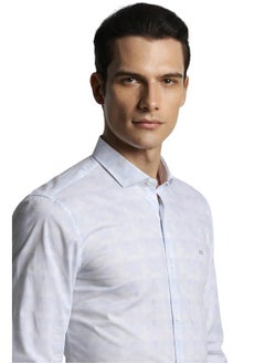 Peter England Peter England Men's Slim Fit Shirt (PXSFPSSFX33498_Size(40) White  - Image 5