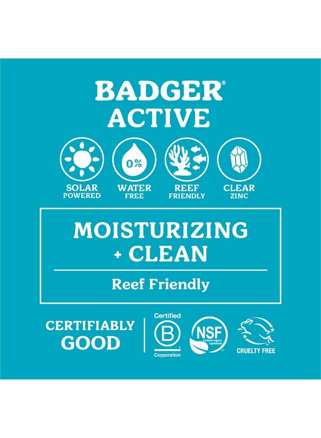 بادجير كريم واقي من الشمس من بادجر مينيرال بعامل حماية من الشمس 30، واقي شمس طبيعي بالكامل مع أكسيد الزنك، 98% مكونات عضوية، آمن على الشعاب المرجانية، واسع الطيف، مقاوم للماء، بدون رائحة، 2.9 أونصة سائلة - Image 4