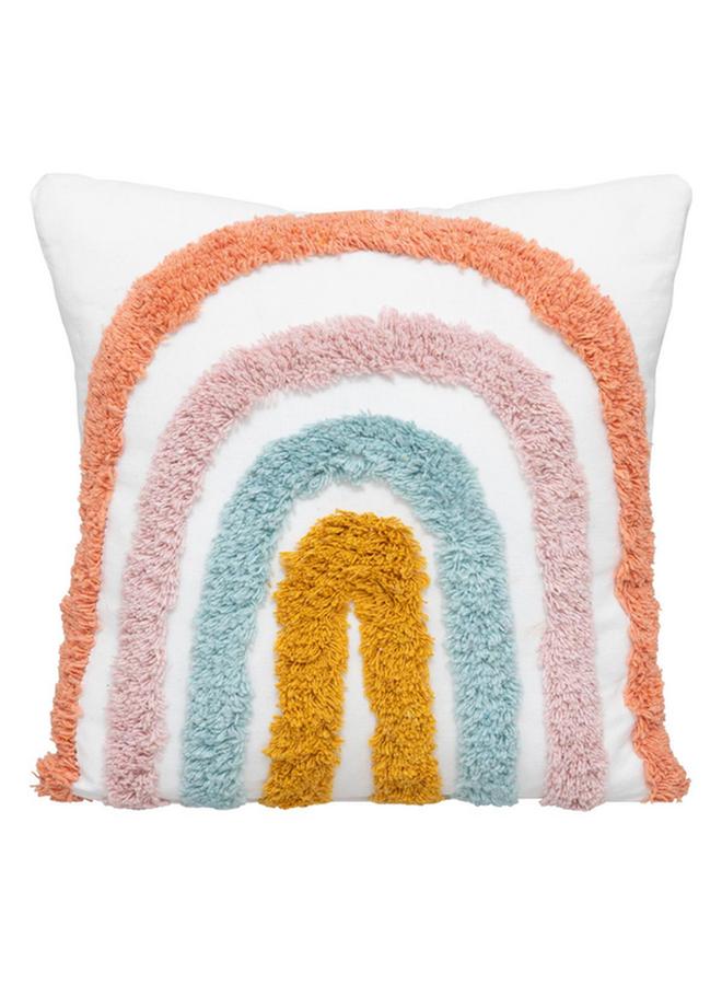 atmosphera Arc-En-Ciel Rainbow Tufted Square Shaped Children'S Cushion Multicolor 40 X 40Cm 194013 - Image 1