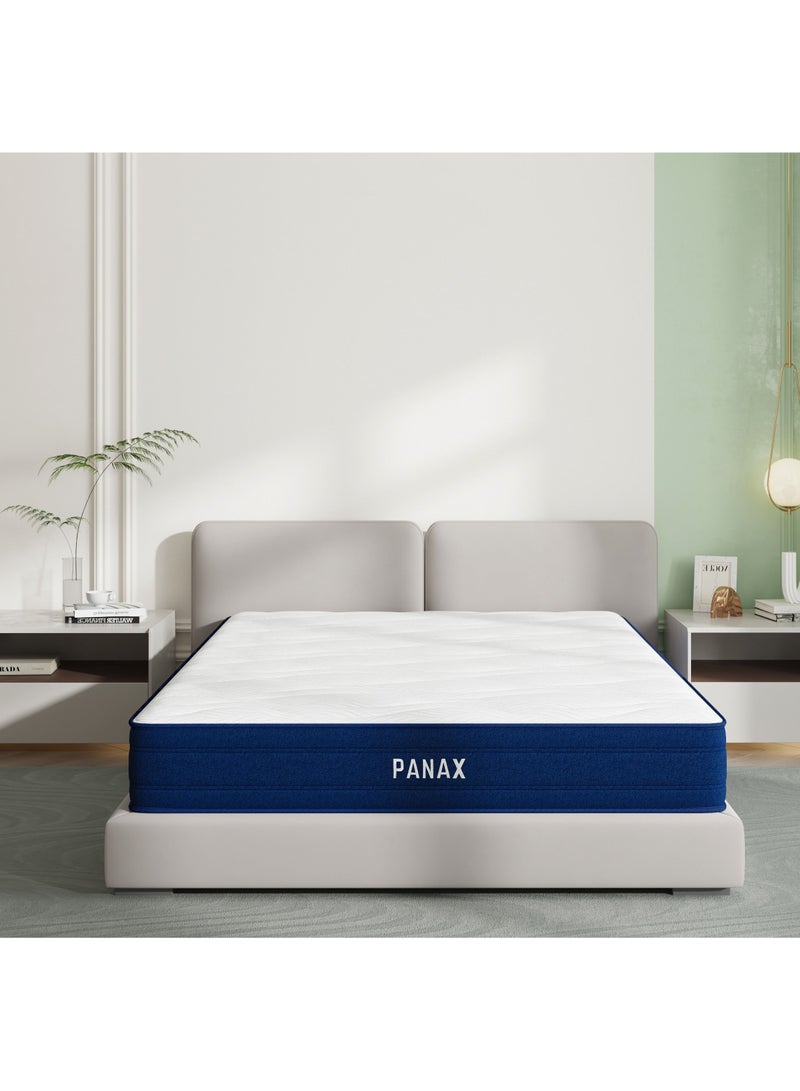 Panax 25cm Hybrid Memory Foam Mattress - Twin Size - Cool Sleep, Pressure Relief, Medium Firm 190x90x25 cm