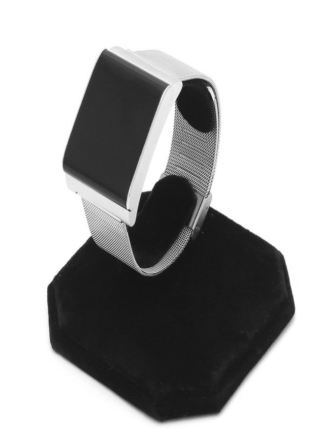 Misright Fashion Velvet C Design Jewelry Bracelet Bangle Watch Display Rack Stand Holder (Black) - Image 3