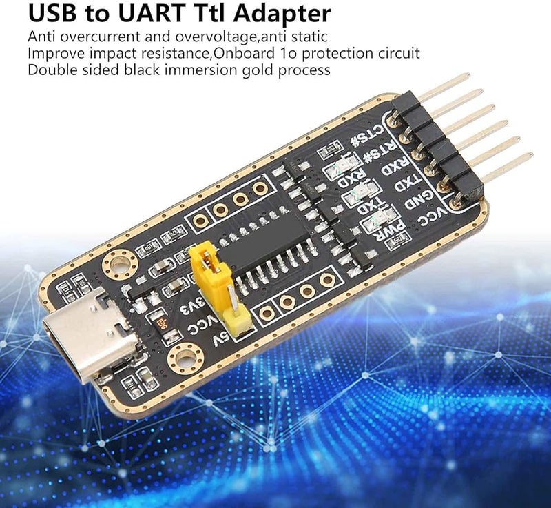 USB To UART TTL Adapter Type C CH343G Chip With Overvoltage Protection For Serial Communication - Image 3