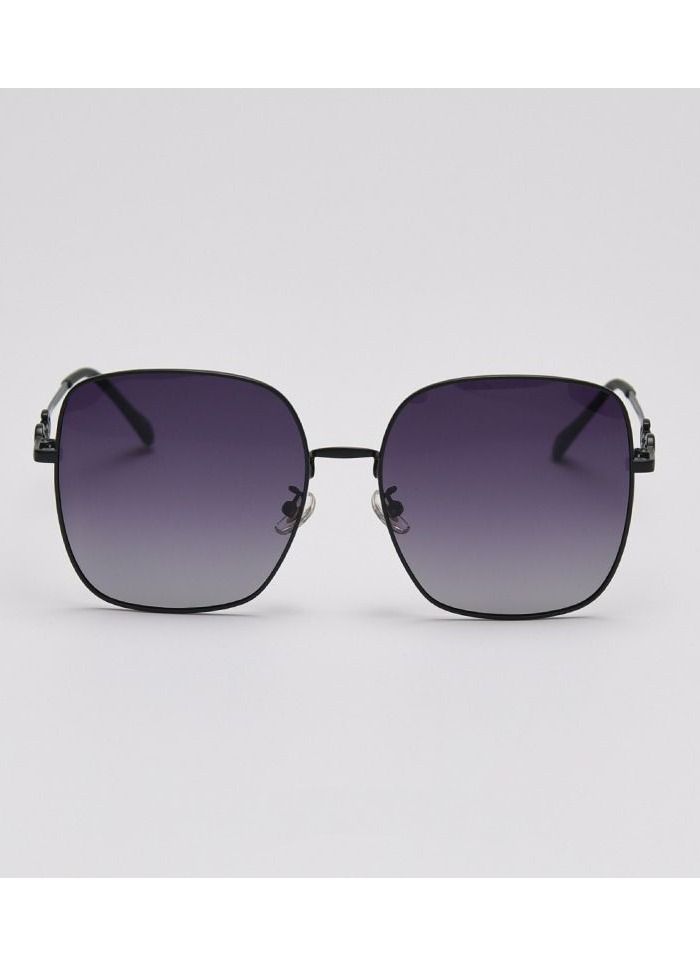 HDCRAFTER Square Polarized Metal Large Frame Sunglasses - Image 2