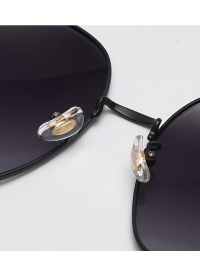 HDCRAFTER Square Polarized Metal Large Frame Sunglasses - Image 3