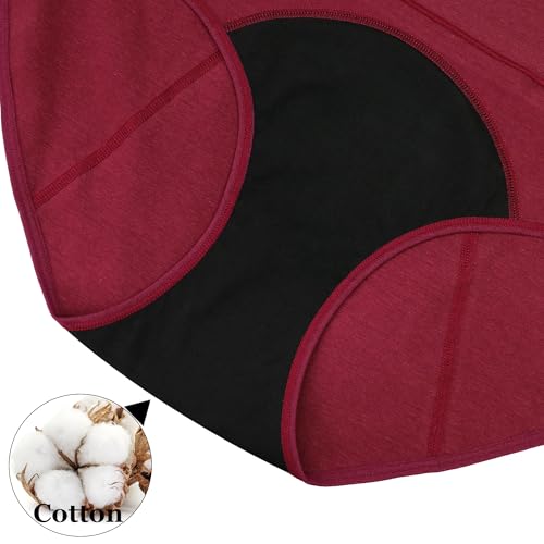 Nalwort Womens Menstrual Period Panties Cotton Leak Proof Underwear Postpartum Protective Briefs - Image 4