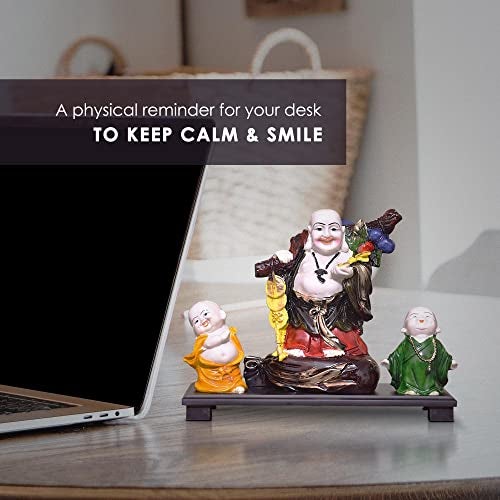 Mariner's Creation Laughing Buddha for Good Luck Laughing Buddha for Home Decor Living Room Bedroom House Warming Gift size-31X11X25 CM - Image 4