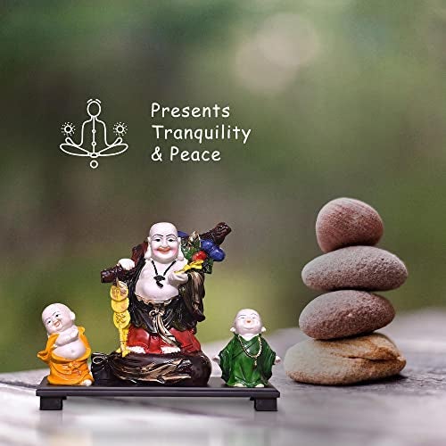Mariner's Creation Laughing Buddha for Good Luck Laughing Buddha for Home Decor Living Room Bedroom House Warming Gift size-31X11X25 CM - Image 3