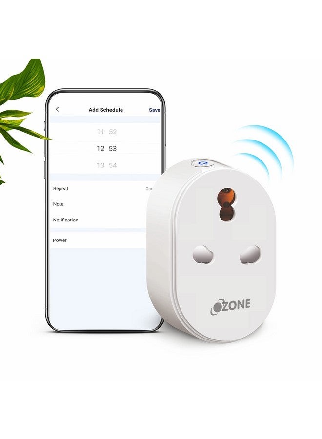 Ozone Ozone 16A Wifi Smart Plug with Energy Monitoring | Control Appliances from Your Smartphone | Works with Alexa & Google Assistant | Suitable for Refrigerators, Geysers, ACs, Water Motors | (Pack of 1)  - Image 1
