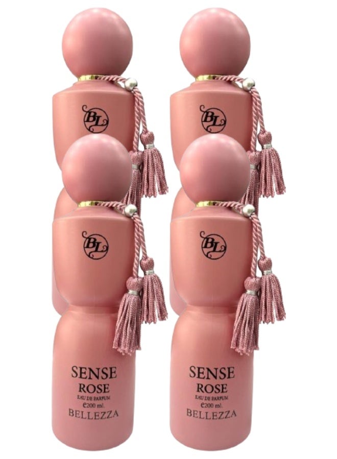 بيليزا 4 قطع عطر سينس روز 200مل - Image 1