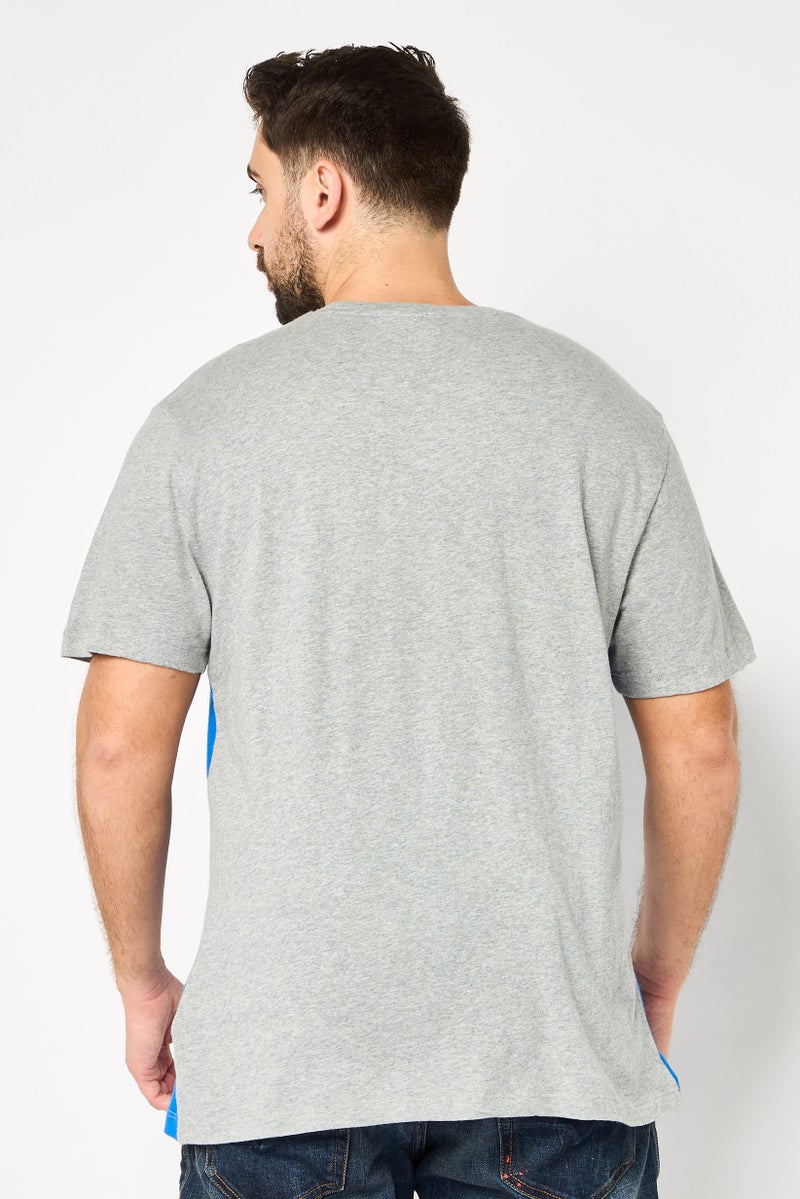 DKNY Men Crew Neck Short Sleeve Brand Logo T-Shirt, Multicolor - Image 4