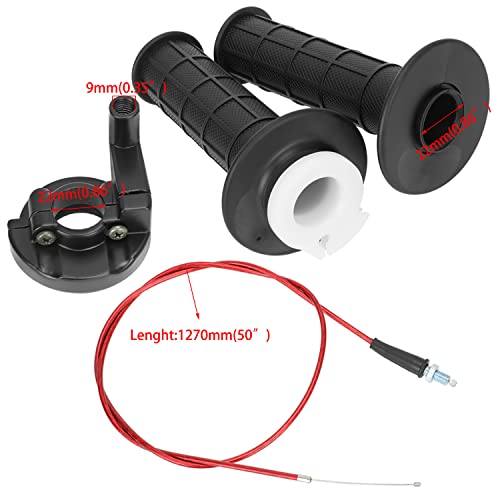 YOXUFA Mini Bike Throttle Cable 7/8 Handlebar Kit Compatible with Predator 97cc 196cc 212cc Engine Baja DoodleBug DB30 Coleman CT200U BT200X Warrior Massimo MB200 Motovox Monster Moto MMB80 Parts - Image 5