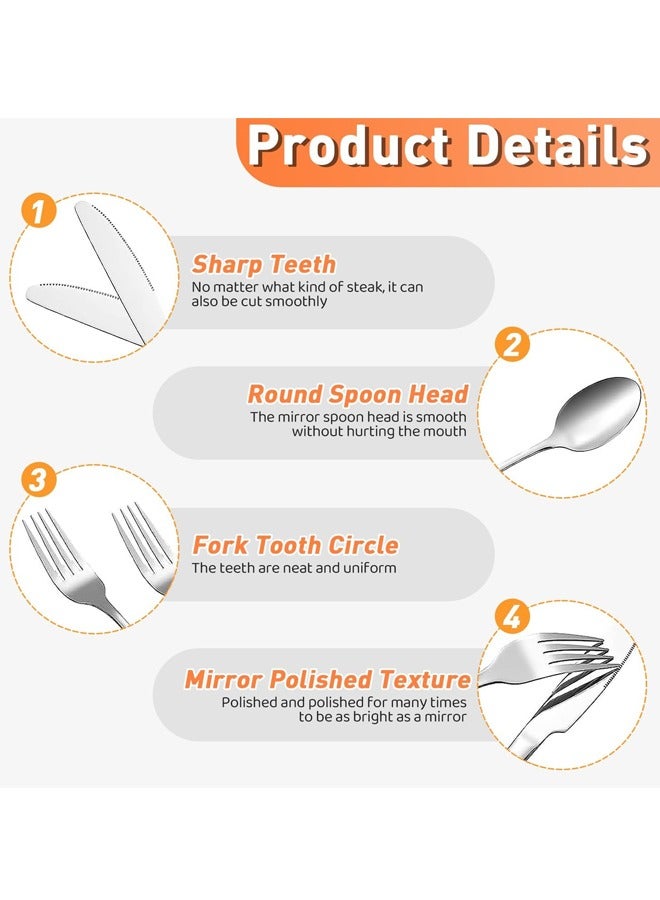 Generic Camping cutlery set, 11-piece kitchen cutlery set with portable storage bag, 2-person stainless steel cutlery set for camp kitchen barbecue  - Image 3