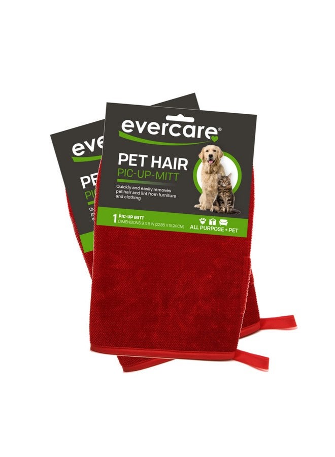 Evercare Pet Hair Remover Glove Pic-Up Mitt - 2 Pack - Image 1