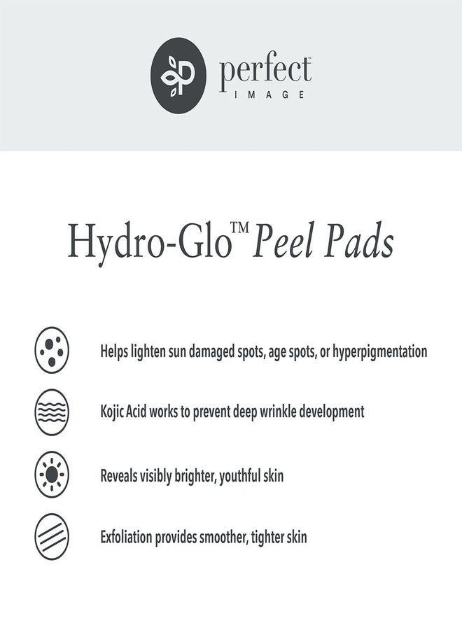 PERFECT IMAGE Hydro-Glo Peel Pads - Enhanced with Kojic, Mandelic, Glutathione, Licorice, Papaya, Pineapple, Bearberry Extracts (40% Strength) - Image 2