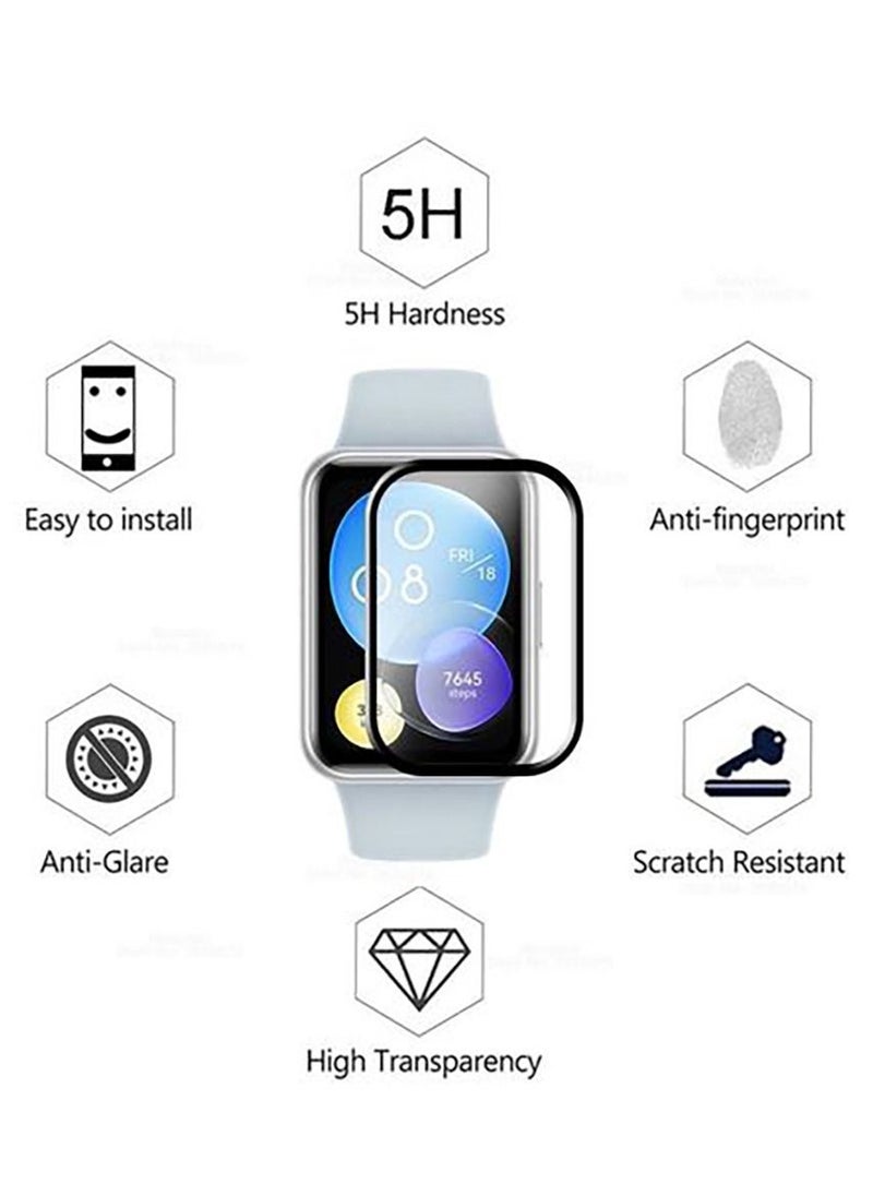 Generic Huawei Watch Fit 2 (2022) Anti-Scratch HD Clear Soft Glass Film Screen Protector  - Image 3