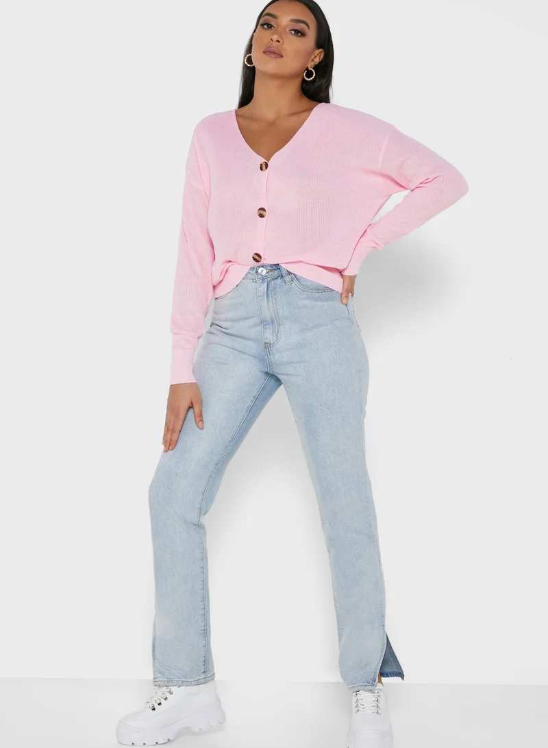 Ginger Button Through Cardigan