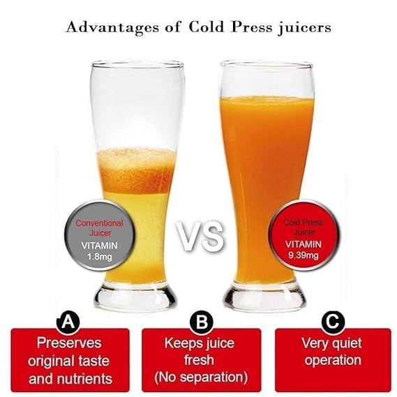 Shopsidex SHOPSIDEX Manual Fruit Juicer Hand Press Citrus Cold Press Juice Machine for Home Made Instant Guest Serving Drink - Image 2