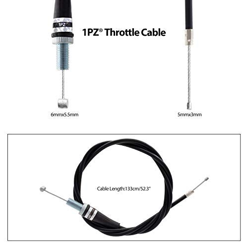 1PZ GS1-T10 Heavy Duty 7/8" 22mm Twist Throttle Grips Cable for CRF KLX TTR 110 125 150 200 250 cc Dirt Pit Bike - Image 3