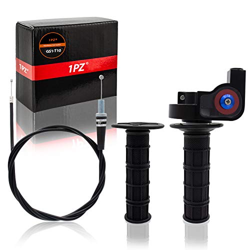 1PZ GS1-T10 Heavy Duty 7/8" 22mm Twist Throttle Grips Cable for CRF KLX TTR 110 125 150 200 250 cc Dirt Pit Bike - Image 1