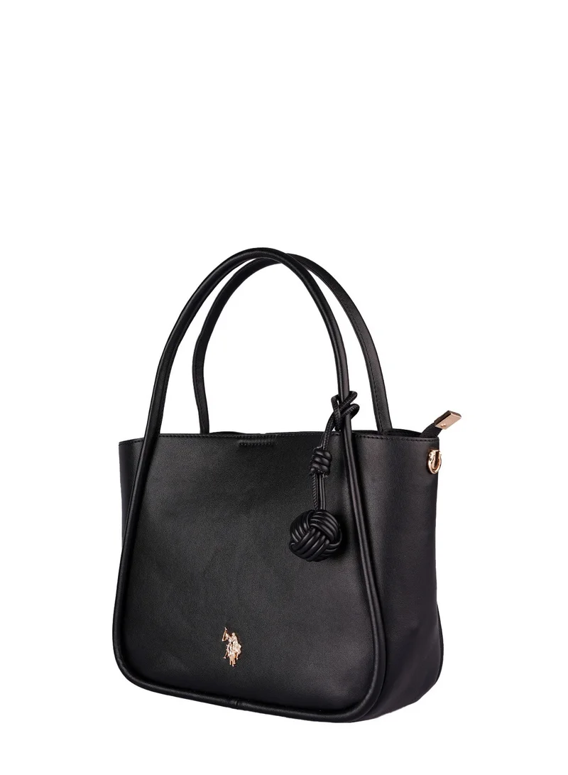 U.S. Polo Assn. BLACK U.S. Polo Assn. Women's Shoulder Bag, Ladies Large Capacity Shoulder Bag Handbag Tote Bags Clutch Bag, Women's Leather Hobo Bag, Women's Tote Bag, Women's Shoulder Bag, Women's Hand Bag, Women's Travel Bag, for Office Sling Bag Side Bag and Girls College Students  | Best Price UAE