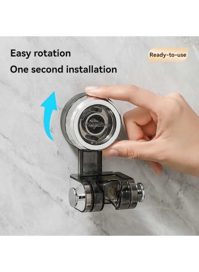 Adjustable Shower Head Holder with Suction Cup - Stainless Steel, No Drill, Movable Mount  - Image 3
