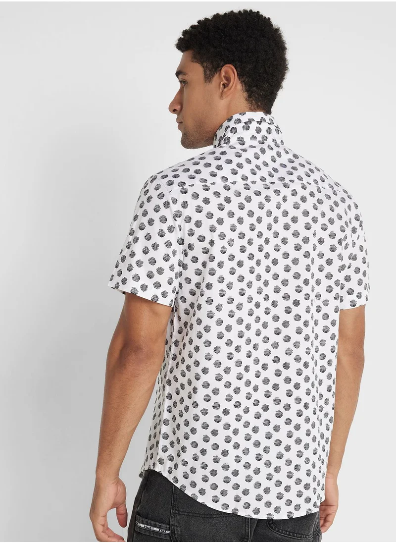 سفنتي فايف Geo Print Shirt