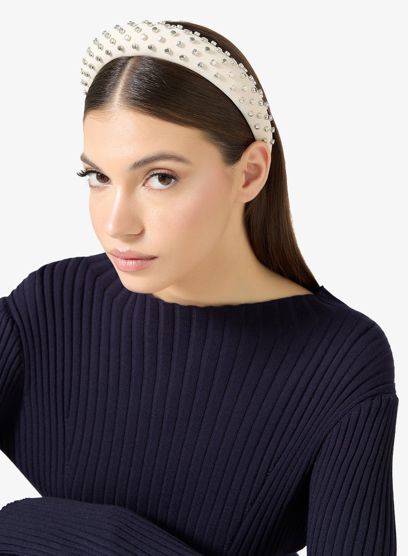 خزانة عصابات رأس مزينة بالخرز الراين - Image 4