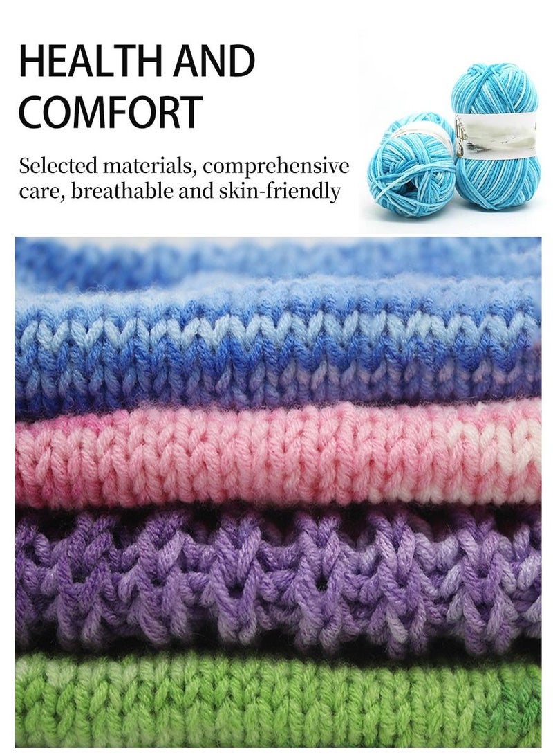 MileMelo 2-Piece Hand Knitting Wool Blue  - Image 3