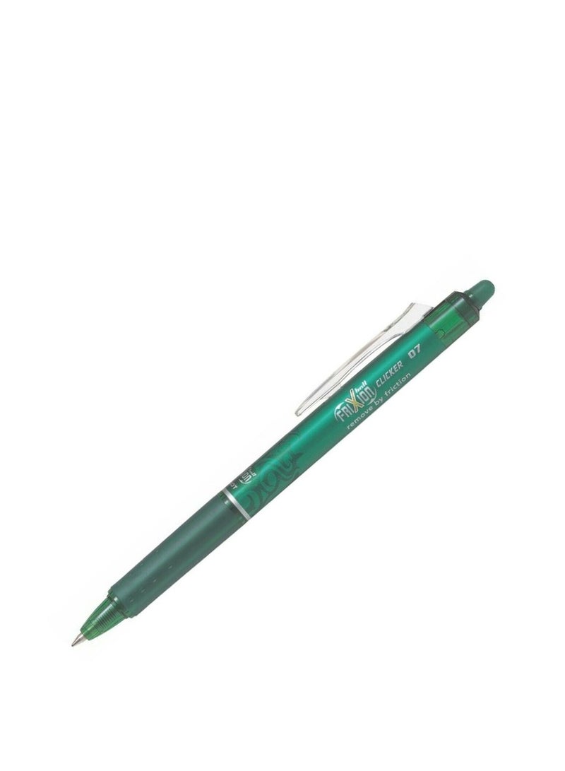 PILOT 6-Piece Frixion Clicker Erasable Ball Pen 0.7mm Tip Green Ink  - Image 2