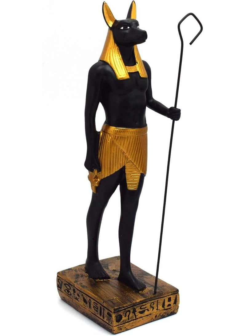 امتجار تمثال أنوبيس المصري الطويل المزخرف على الطراز الفرعوني، هدايا تذكارية مصرية قديمة، مصنوع يدويًا، ديكور منزلي، تحف فنية، منحوتات - Image 1