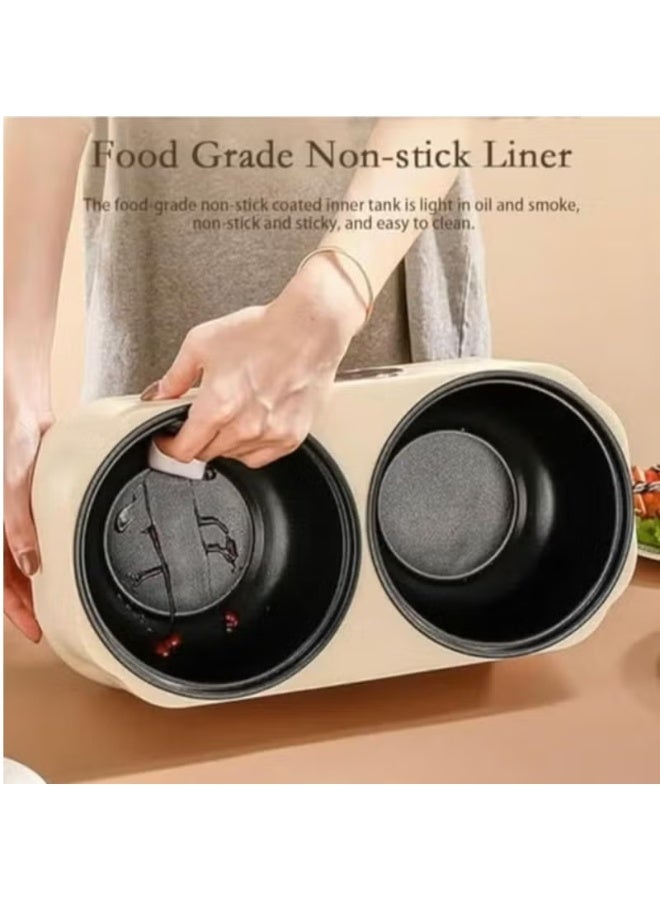 Dinex 2-in-1 double cooking pot, multifunctional electric hot pot with double lining and digital screen - Image 1