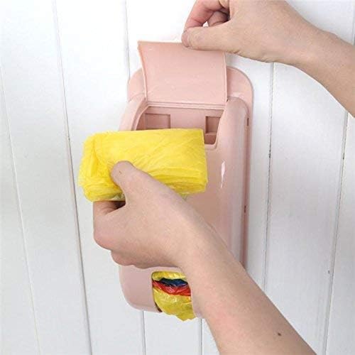 XVIA XVIA Plastic Garbage Bag Dispenser Container Holder Recycle Bag Storage Box Waste Collection Bin Doors Hanging Plastic Organizer Garbage Bin, Rubbish Desktop Boxes Holder (1Pcs) (Multicolor) - Image 5