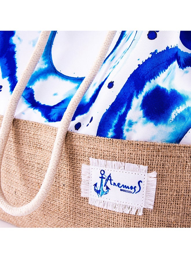 Biggdesign Women Brand Logo Shoulder Bag Light Blue - Image 3