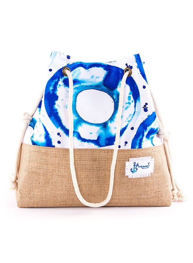 Biggdesign Women Brand Logo Shoulder Bag Light Blue - Image 1