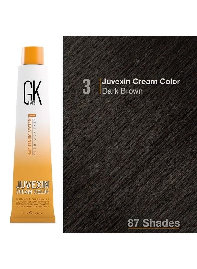 GK Hair Dye COLOR 3 Dark Brown - Image 1