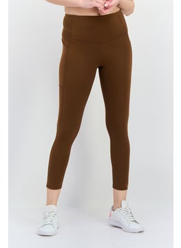 Women Sportswear Fit Training Leggings, Brown
